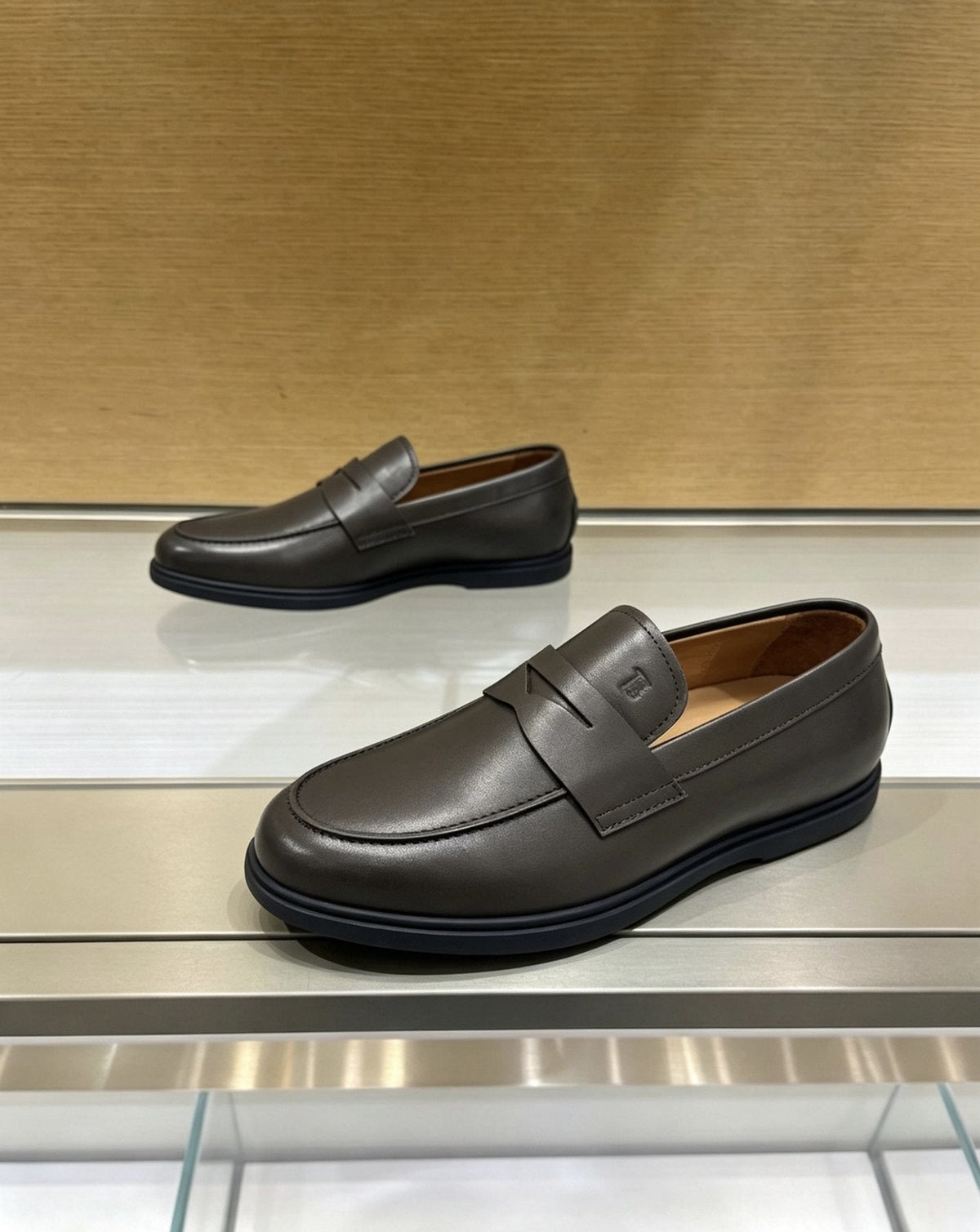 Tod's Apron-Toe Slip-On Loafers — side