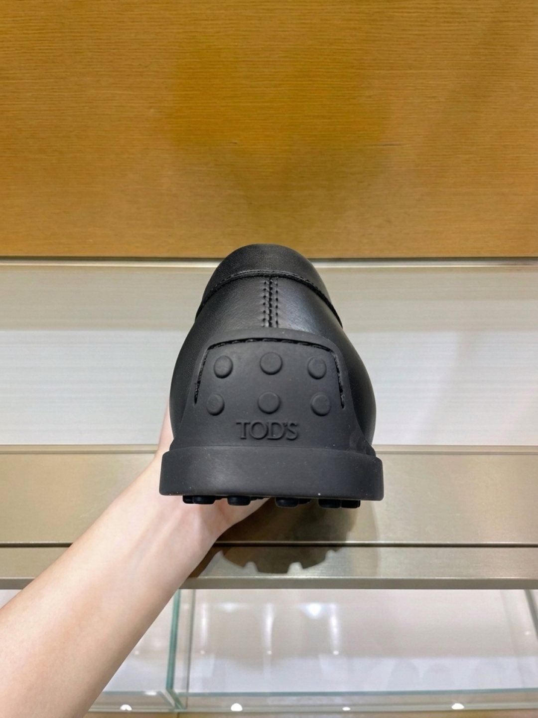 Tod's Apron-Toe Slip-On Loafers — detail