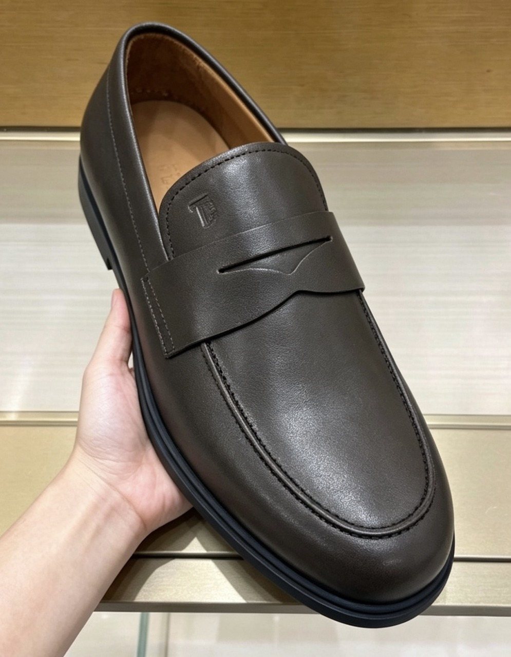 Tod's Apron-Toe Slip-On Loafers — front