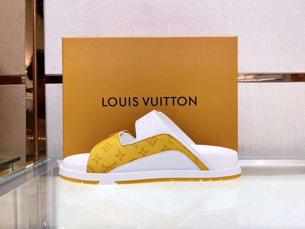 Louis Vuitton Double-Strap Slide Sandals — side