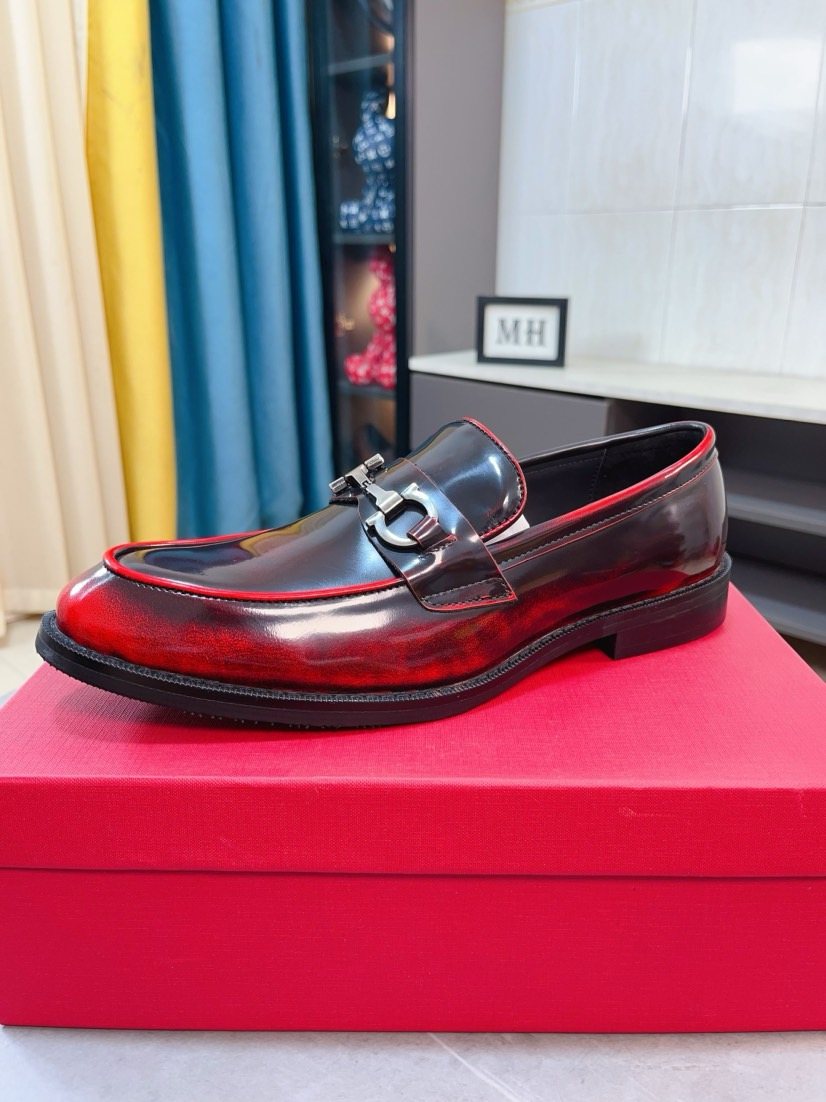 Ferragamo Men's Bit Loafers — side