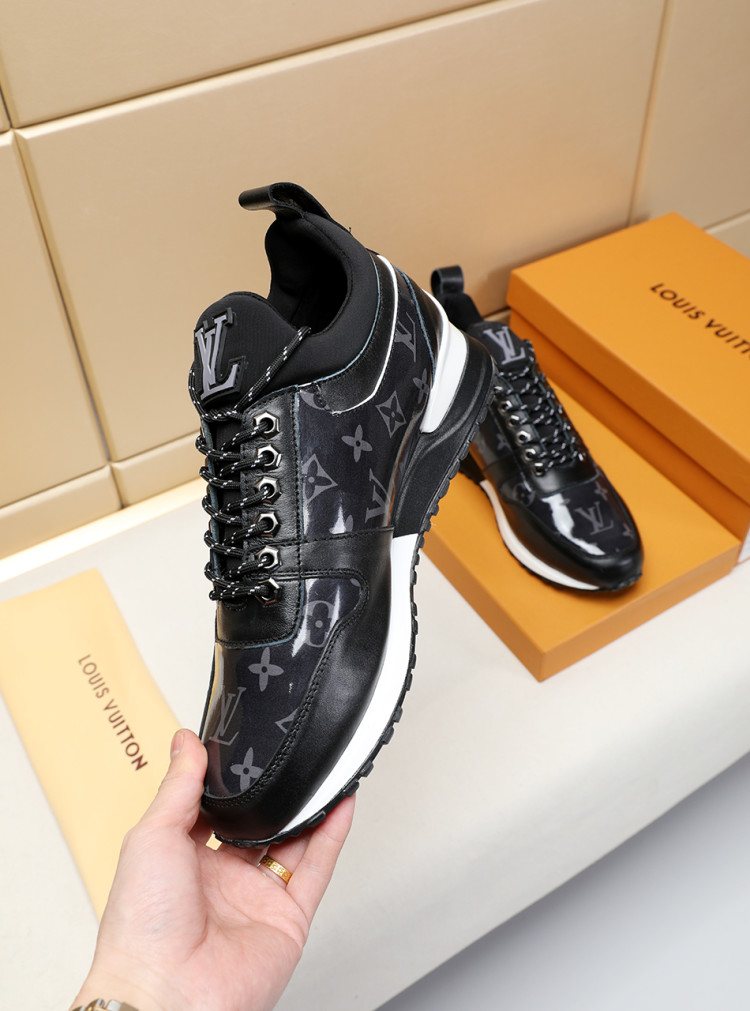Louis Vuitton Monogram Panel Low-Top Sneakers — model