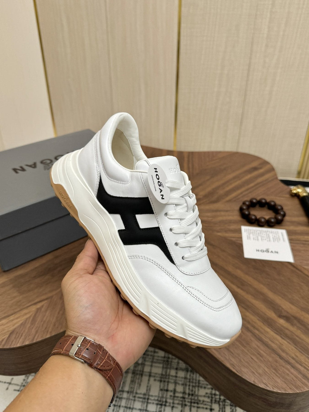 HOGAN H-Stripe Platform Sneakers — model