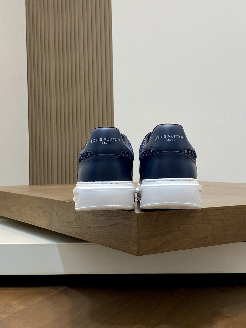 Louis Vuitton Textured Low-Top Sneakers — back
