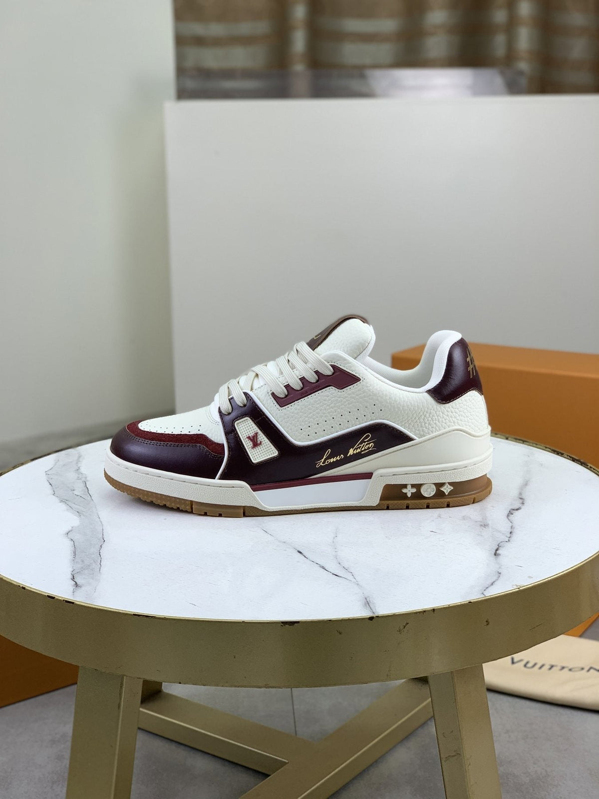 Louis Vuitton Panel-Trim Low-Top Sneakers — side