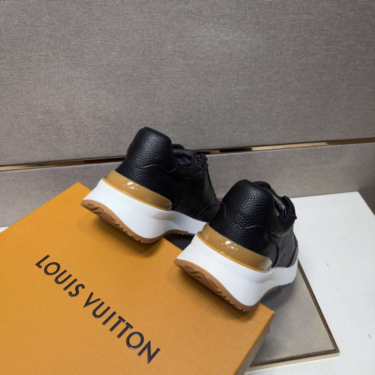 Louis Vuitton Textured Low-Top Sneakers — back