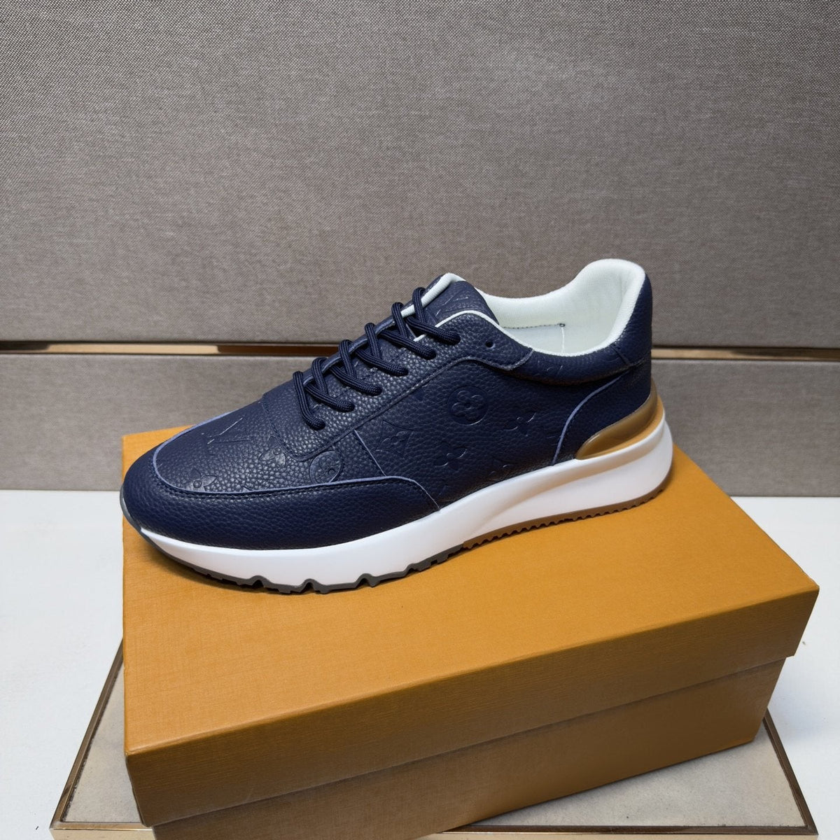 Louis Vuitton Textured Low-Top Sneakers — front