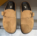 Louis Vuitton Tan Adjustable Strap Slip-On Shoes — hero