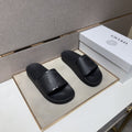 Versace Embossed Strap Slide Sandals — hero