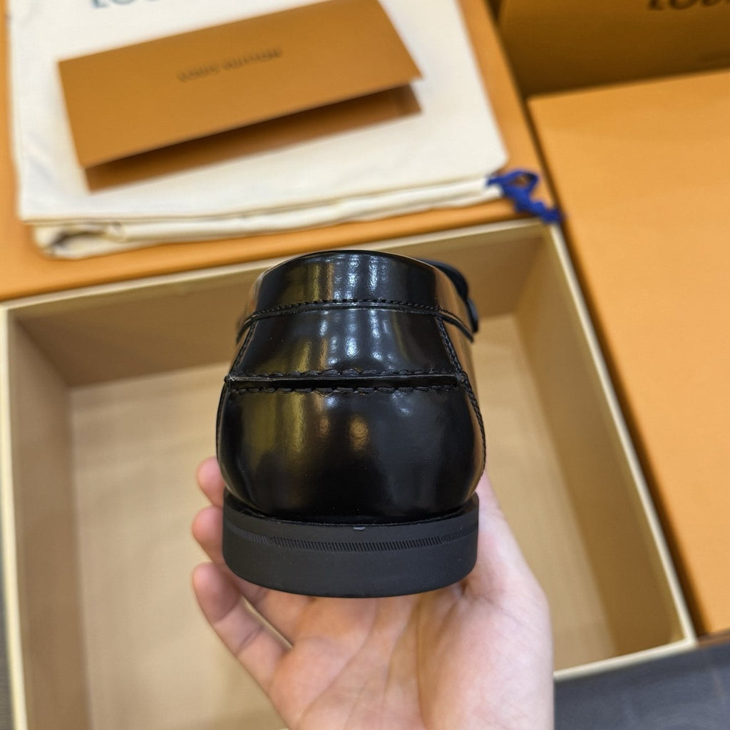 Louis Vuitton Croisette Black Loafers — back