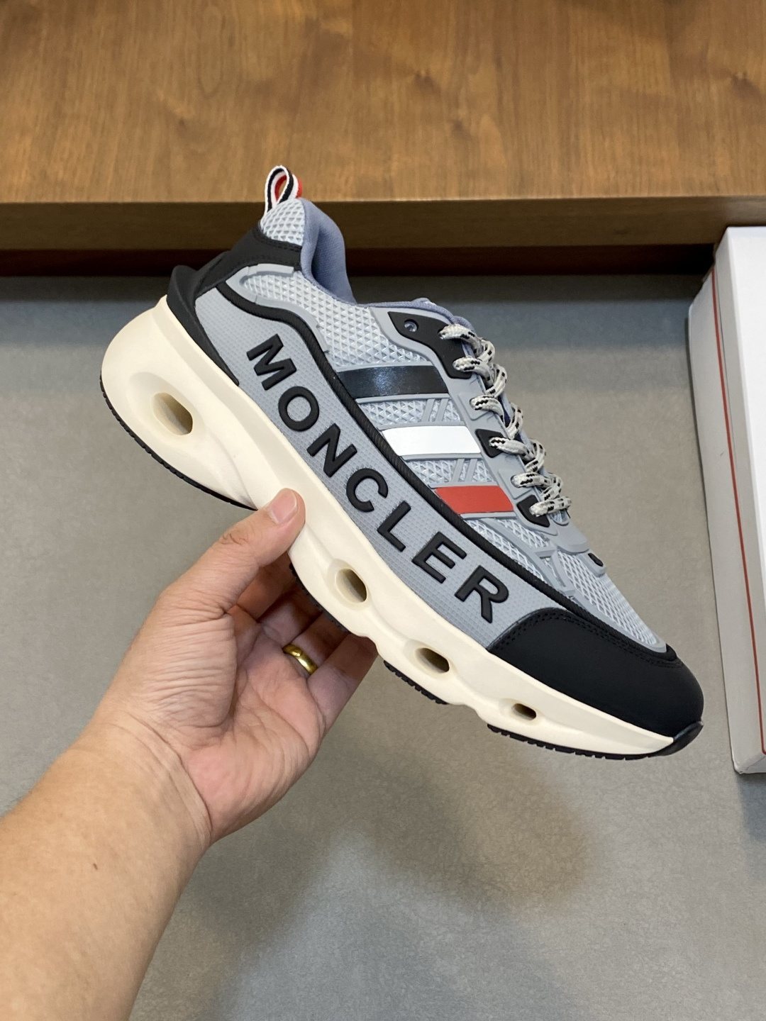 Moncler Mesh Panel Sneakers — model