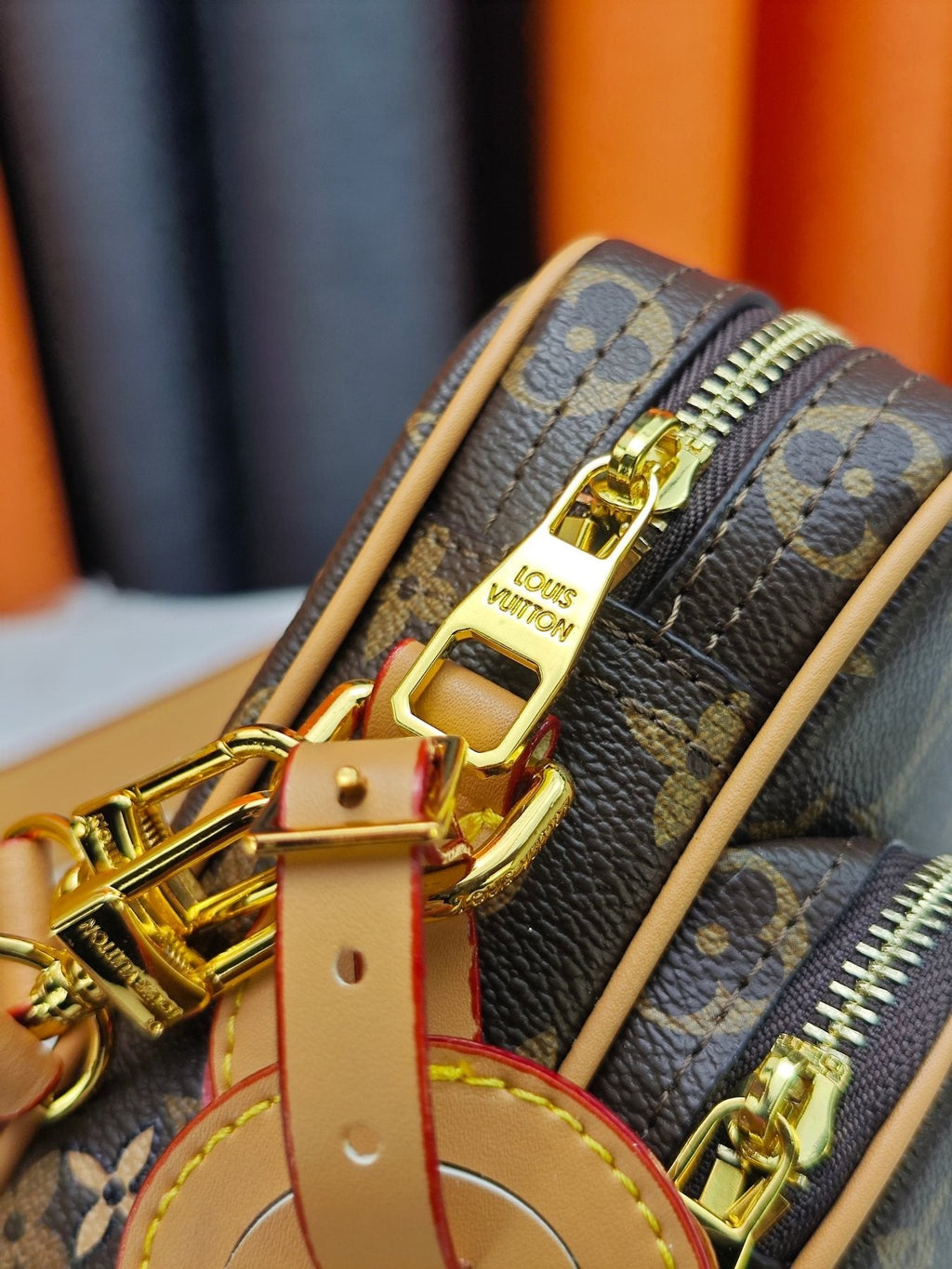 Louis Vuitton Monogram Floral Shoulder Bag — detail