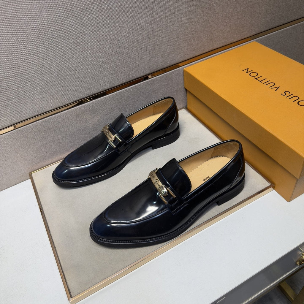 Louis Vuitton Polished Hardware Loafers — front