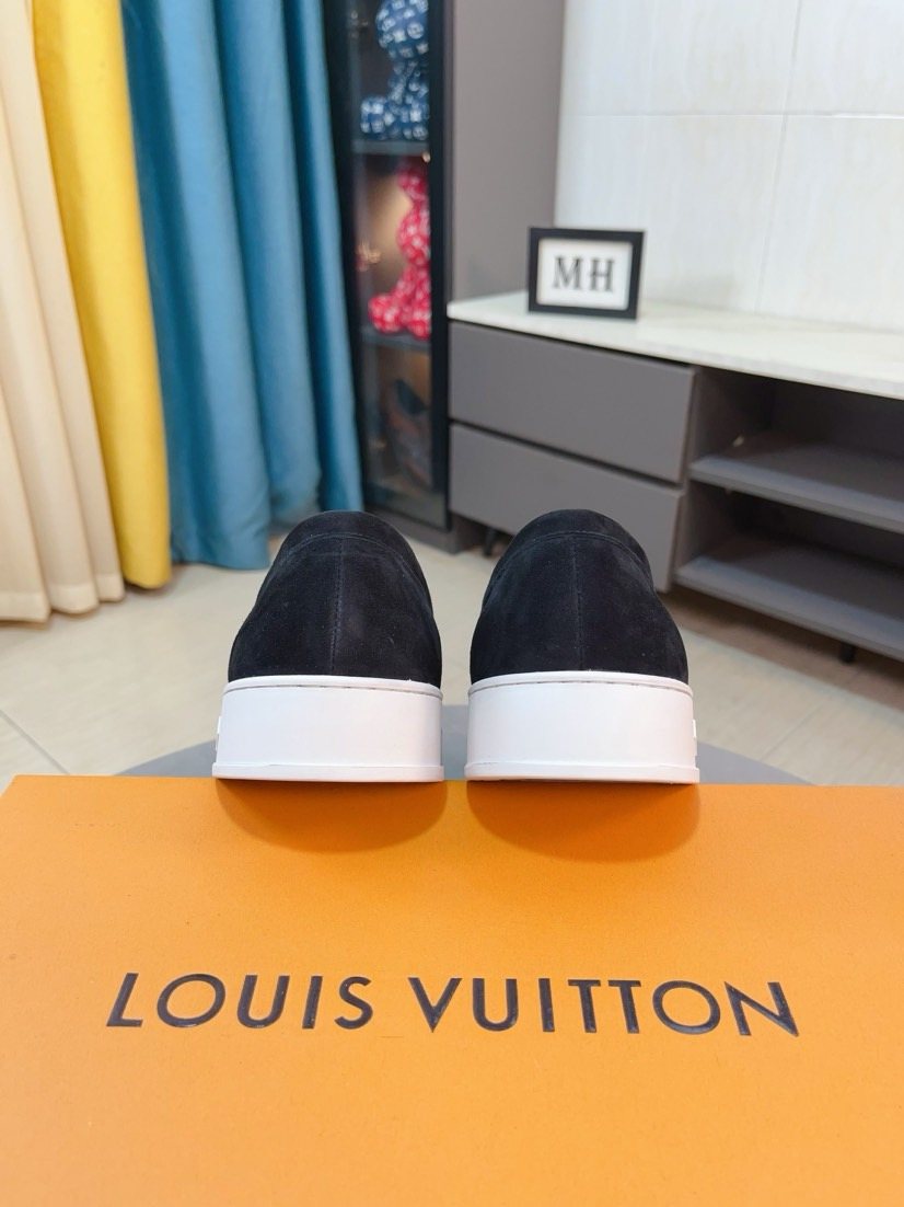 Louis Vuitton Moc-Toe Slip-On Loafers — back
