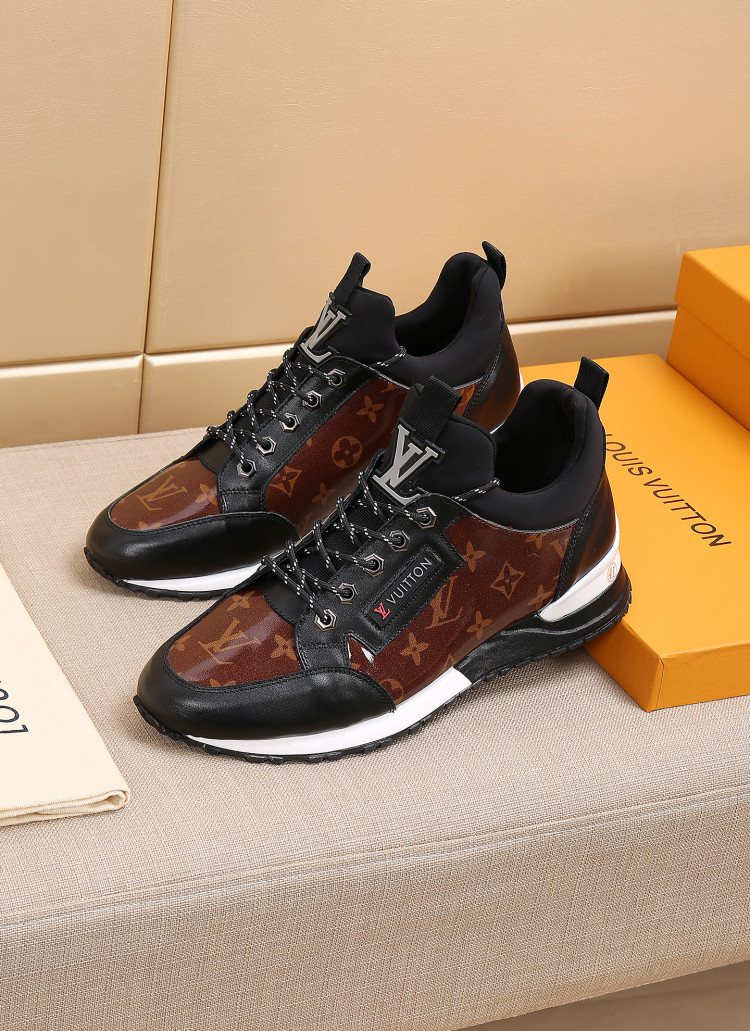 Louis Vuitton Monogram High-Top Sneakers — front