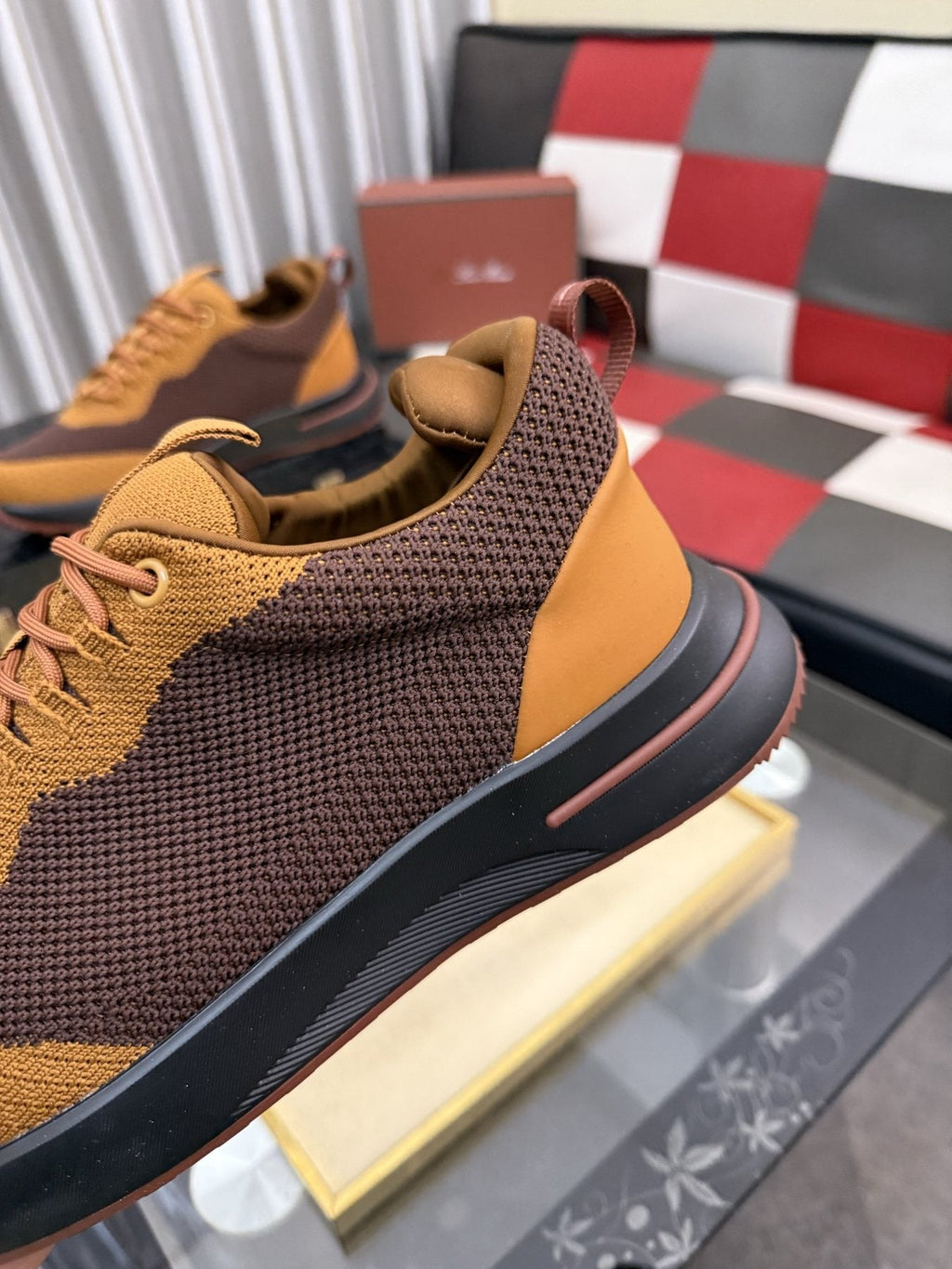 Two-Tone Low-Top Sneakers — detail