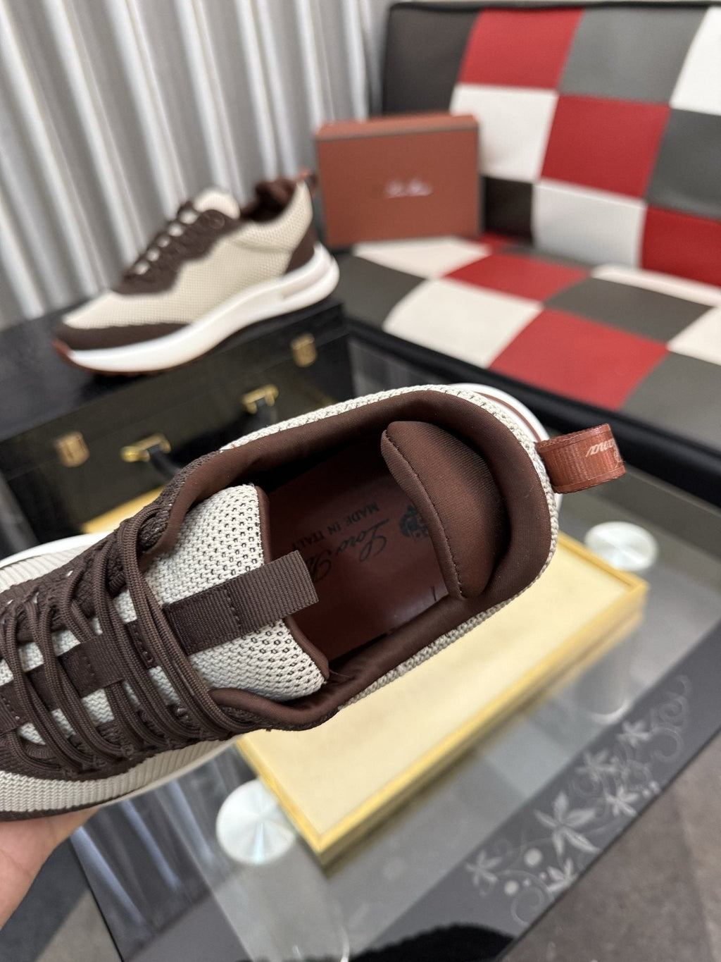 Two-Tone Low-Top Sneakers — front