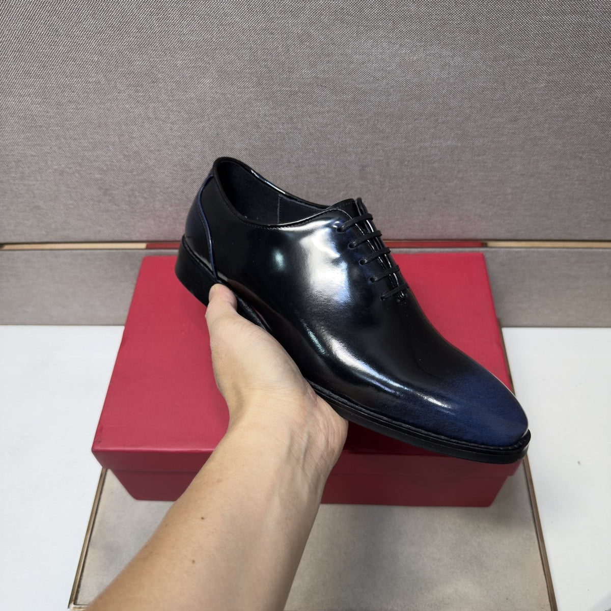 Ferragamo Men's Lace-Up Oxford Shoes — model