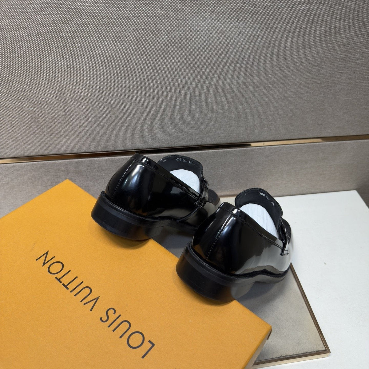 Louis Vuitton Buckle Slip-On Dress Shoes — back