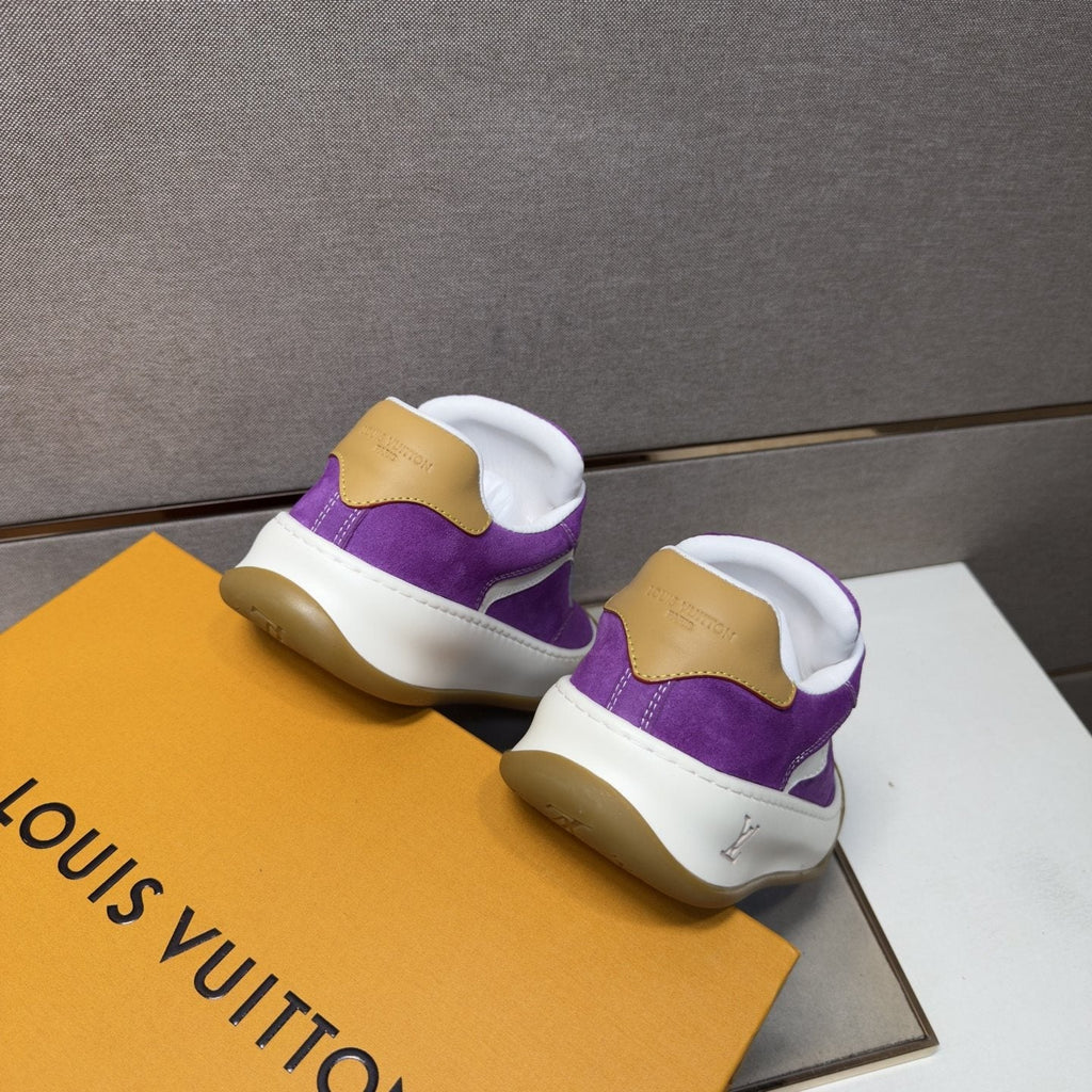 Louis Vuitton Panelled Gum Sole Sneakers — back