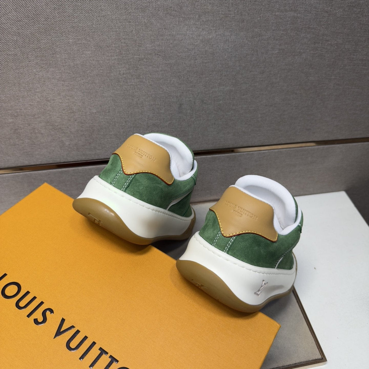 Louis Vuitton Panelled Gum Sole Sneakers — back