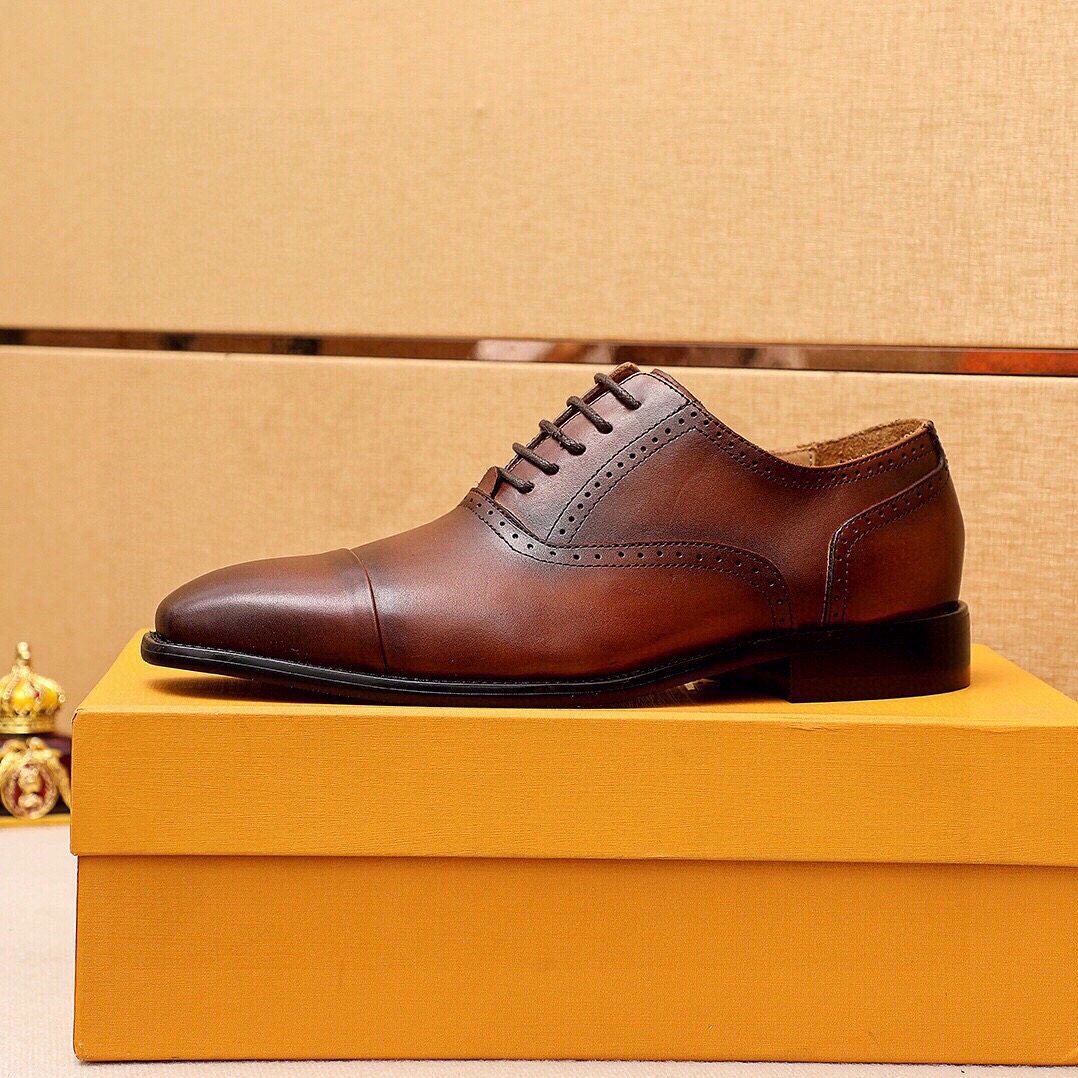 Louis Vuitton Cap-Toe Oxford Dress Shoes — detail