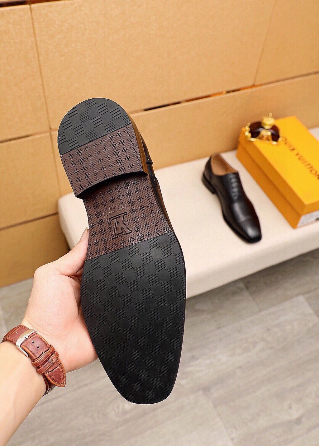 Louis Vuitton Cap-Toe Oxford Dress Shoes — detail