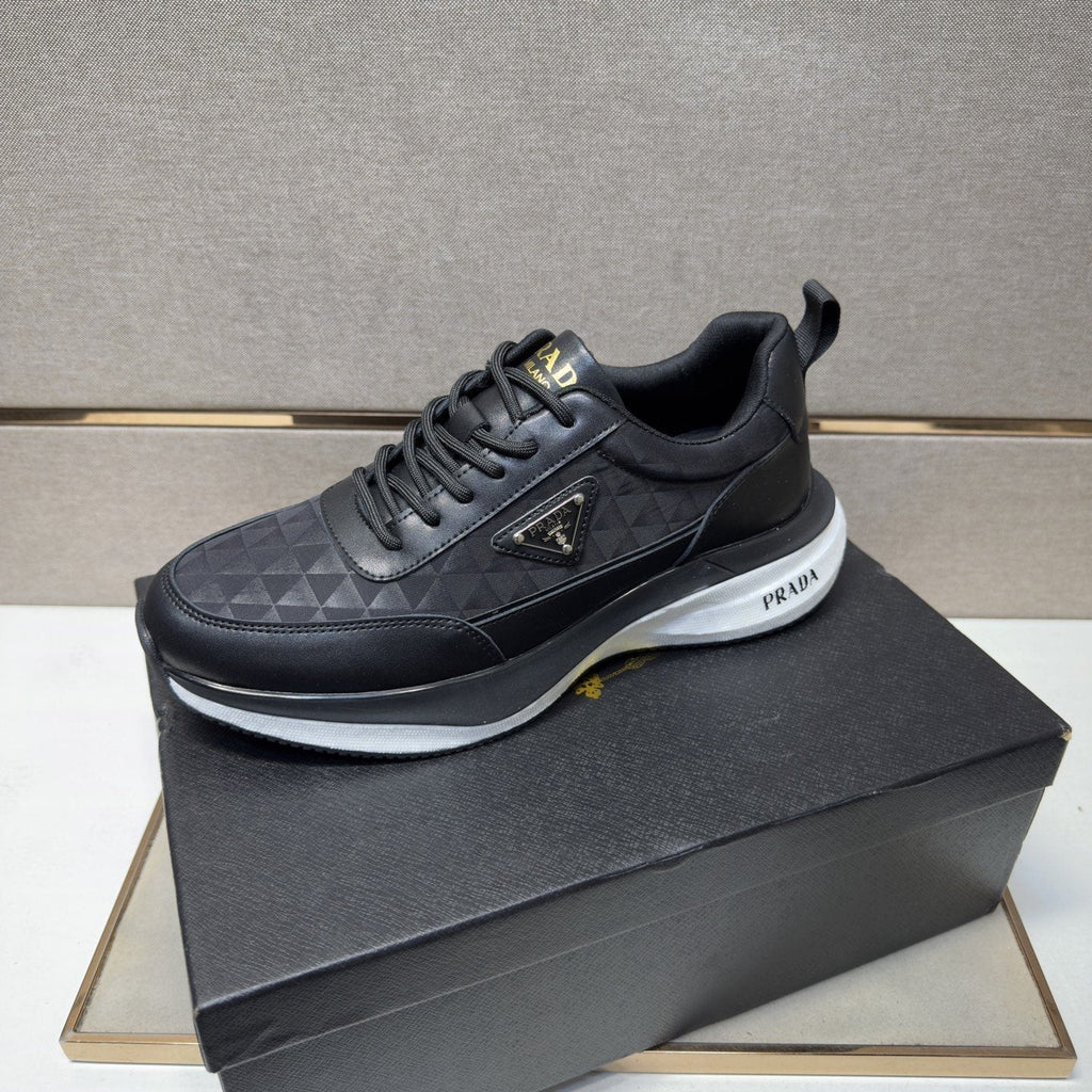 Prada Quilted Panel Sneakers — front