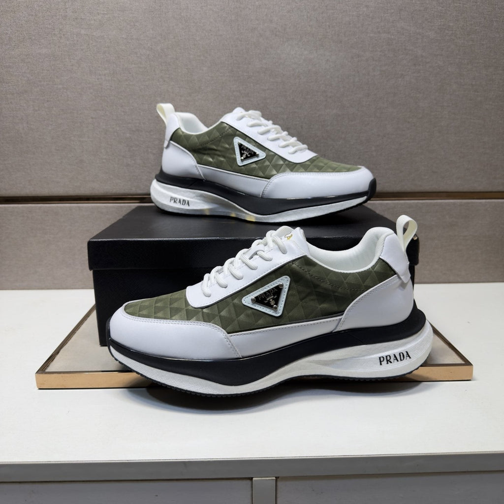 Prada Quilted Panel Sneakers — front