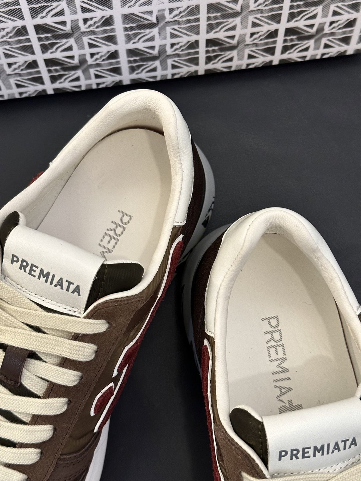 PREMIATA Panel-Detail Men's Sneakers — label