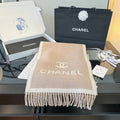 Chanel Logo Fringe Scarf — hero