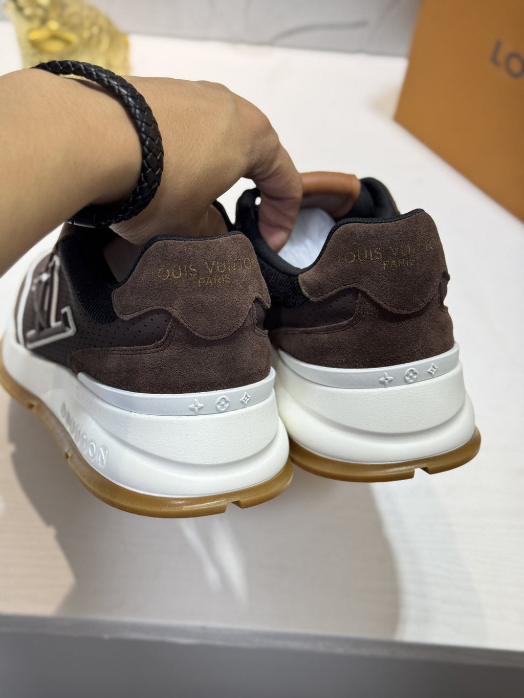 Louis Vuitton LV Panel Low-Top Sneakers — back