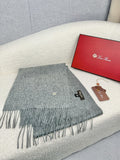 Loro Piana Fringed Cashmere Scarf — front
