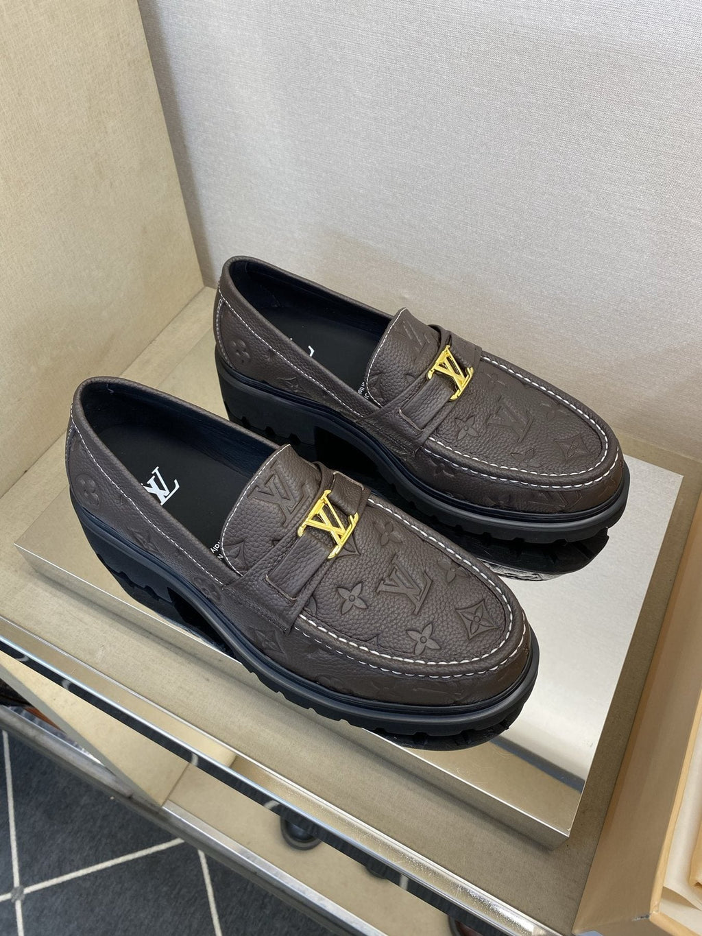 Louis Vuitton Metal Hardware Loafers — side