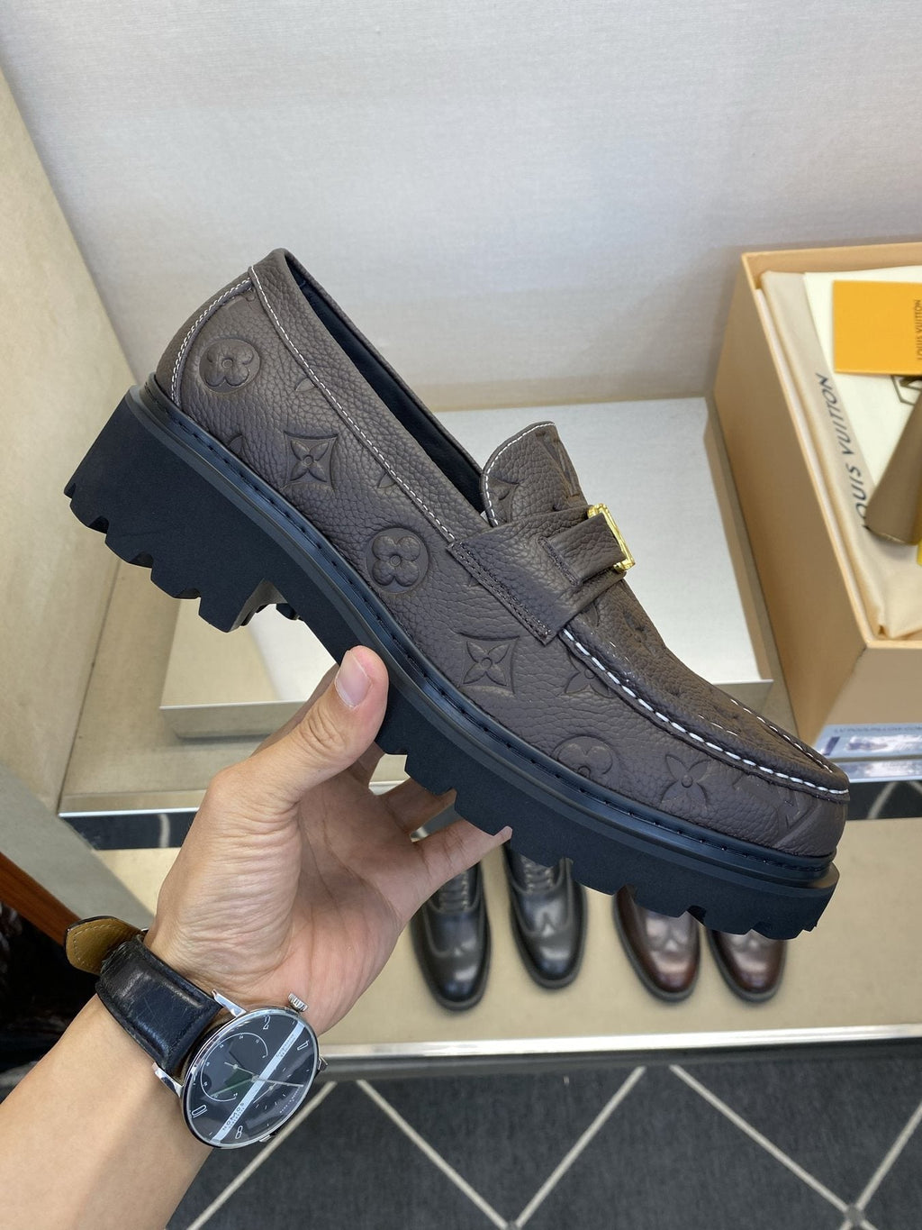 Louis Vuitton Metal Hardware Loafers — side