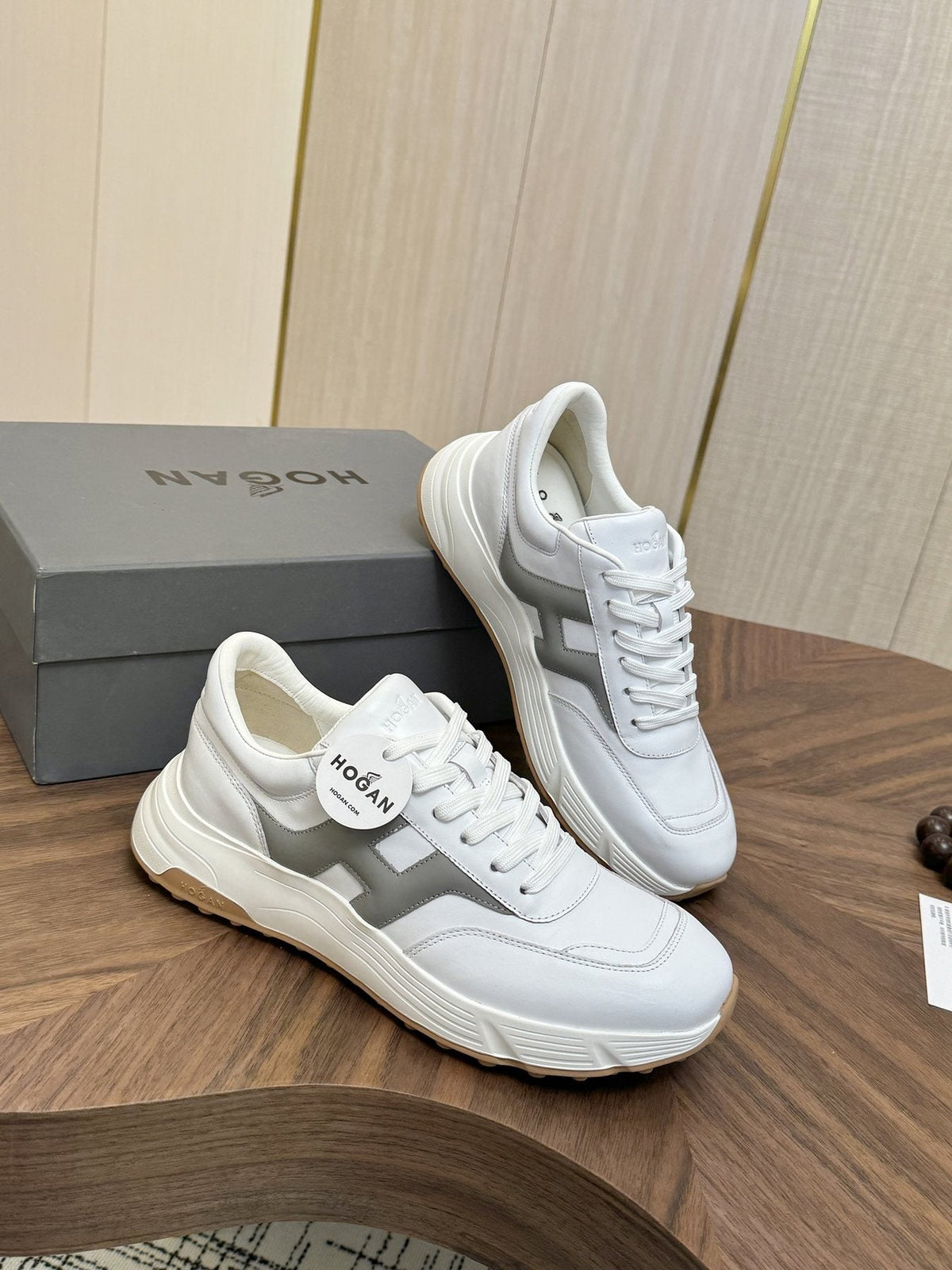 HOGAN H-Stripes Platform Sneakers — side