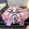 Burberry Reversible Plaid Poncho — front