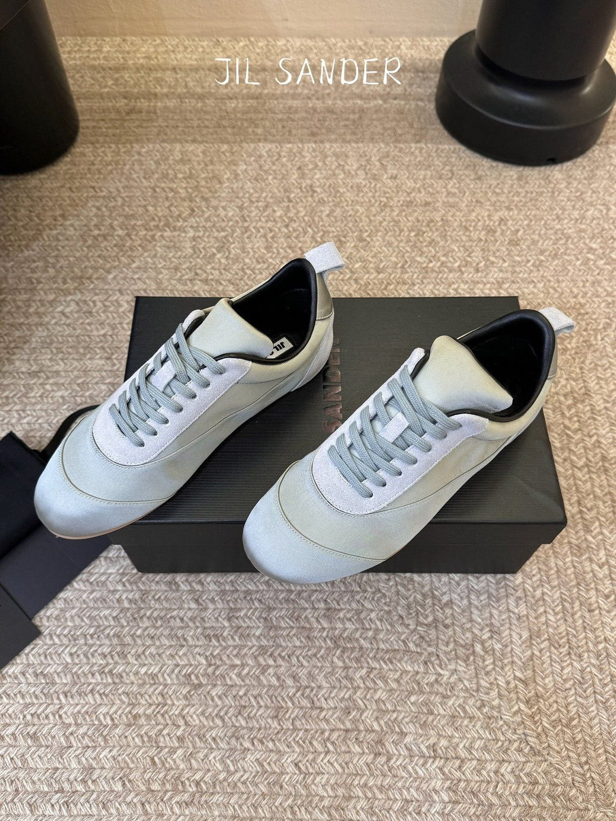 Jil Sander Satin Low-Top Sneakers — side