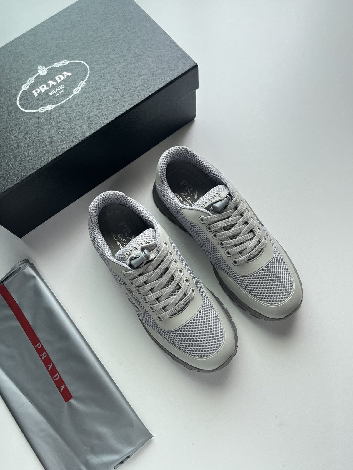 Prada Prax Mesh Sneakers — front