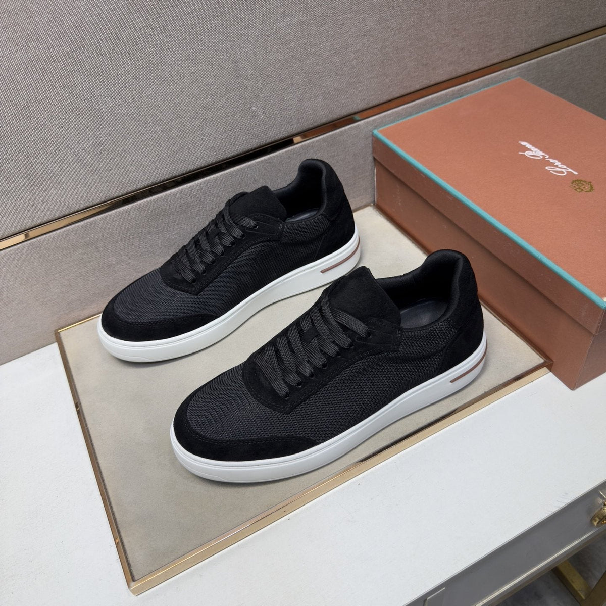 Men's Textured Panel Sneakers — side