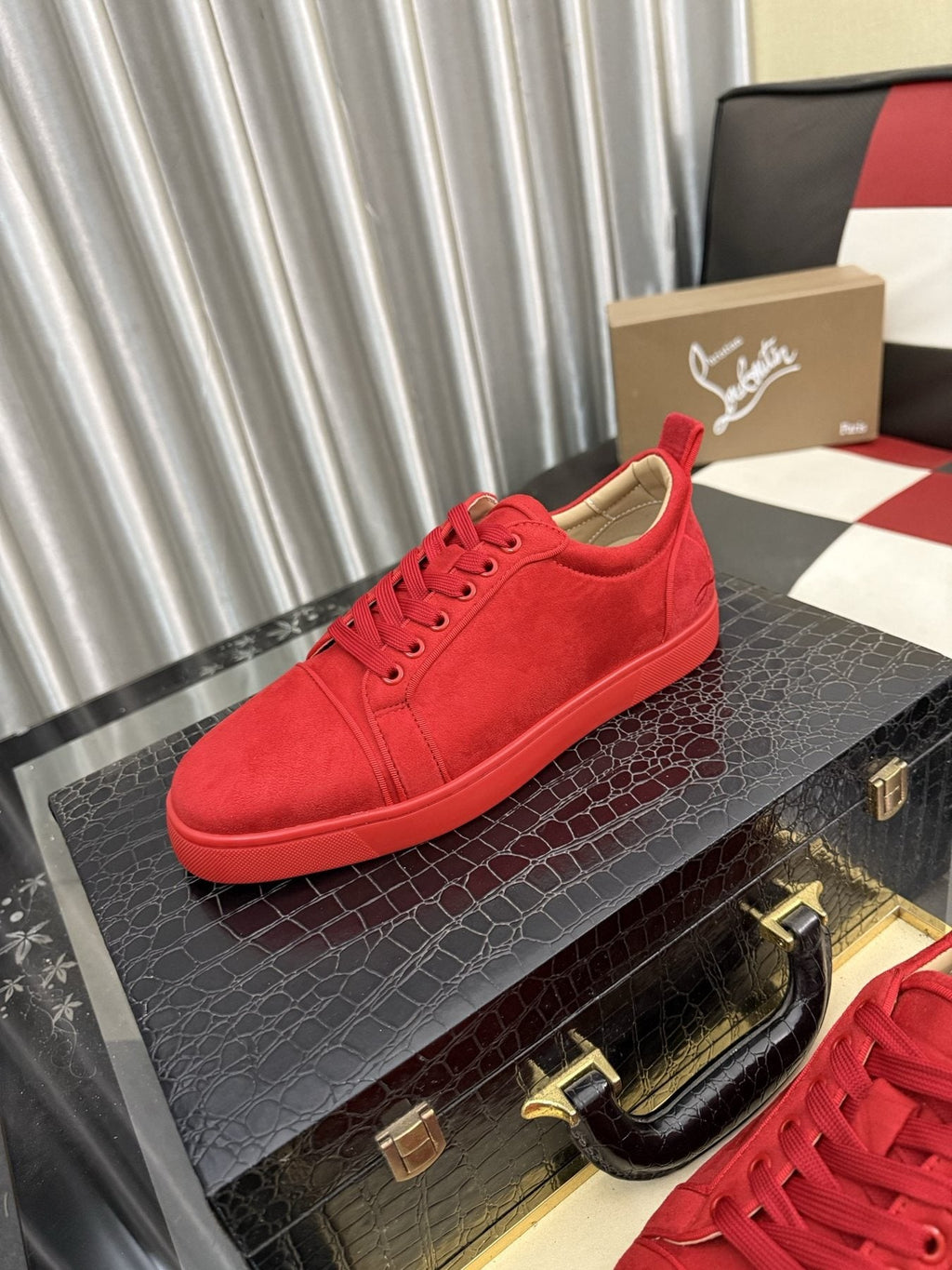 Christian Louboutin Low-Top Lace-Up Sneakers — front