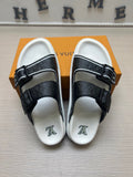 Louis Vuitton Double-Buckle Slide Sandals — hero