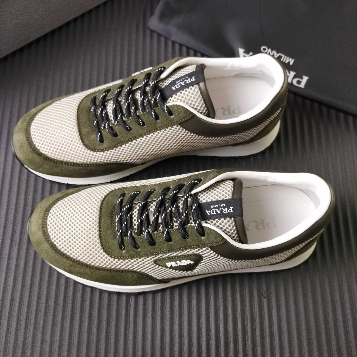 Prada Mesh Low-Top Sneakers — front