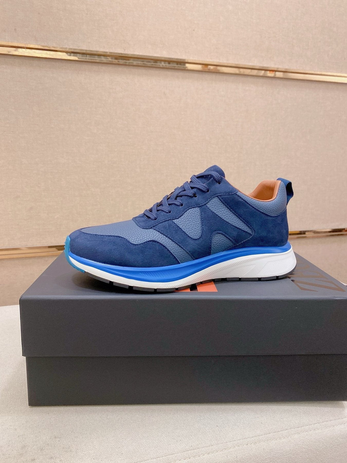 Zegna Textured Low-Top Sneakers — front