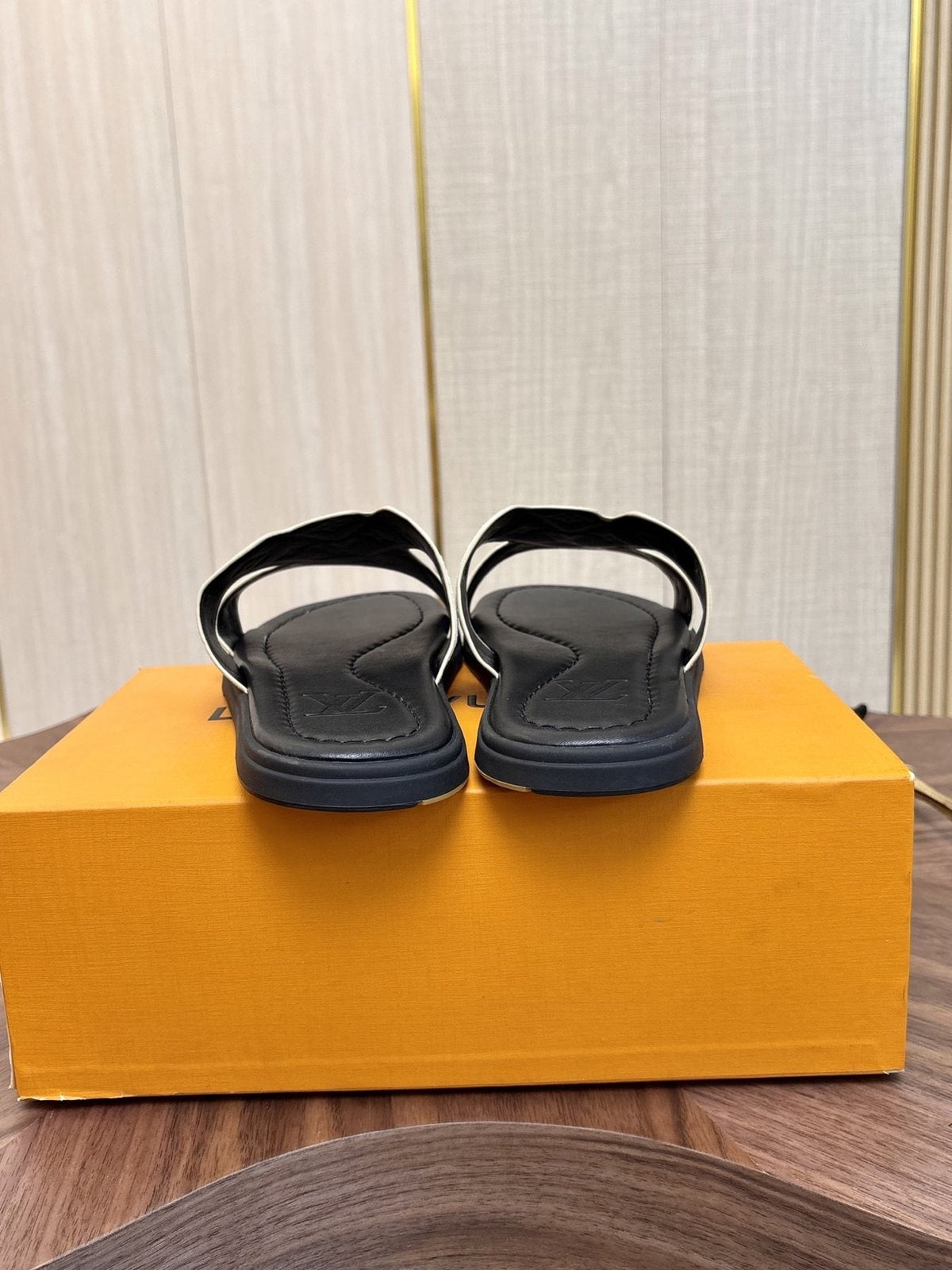 Louis Vuitton Monogram Slide Sandals — back