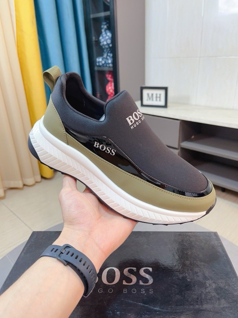 Hugo Boss Contrast Side Slip-On Sneakers — side