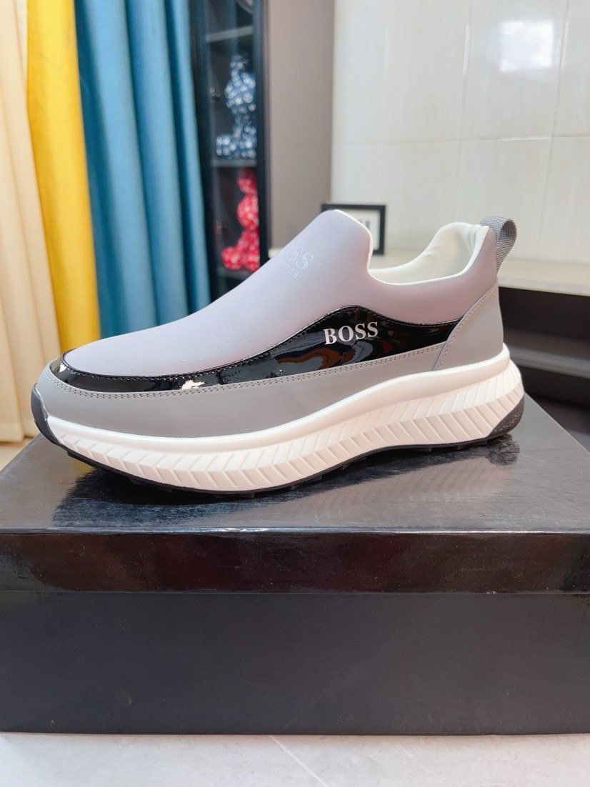 Hugo Boss Contrast Side Slip-On Sneakers — front