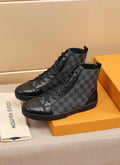 Louis Vuitton Checkerboard High-Top Boots — hero