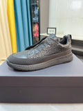 Hugo Boss Textured Slip-On Sneakers — front