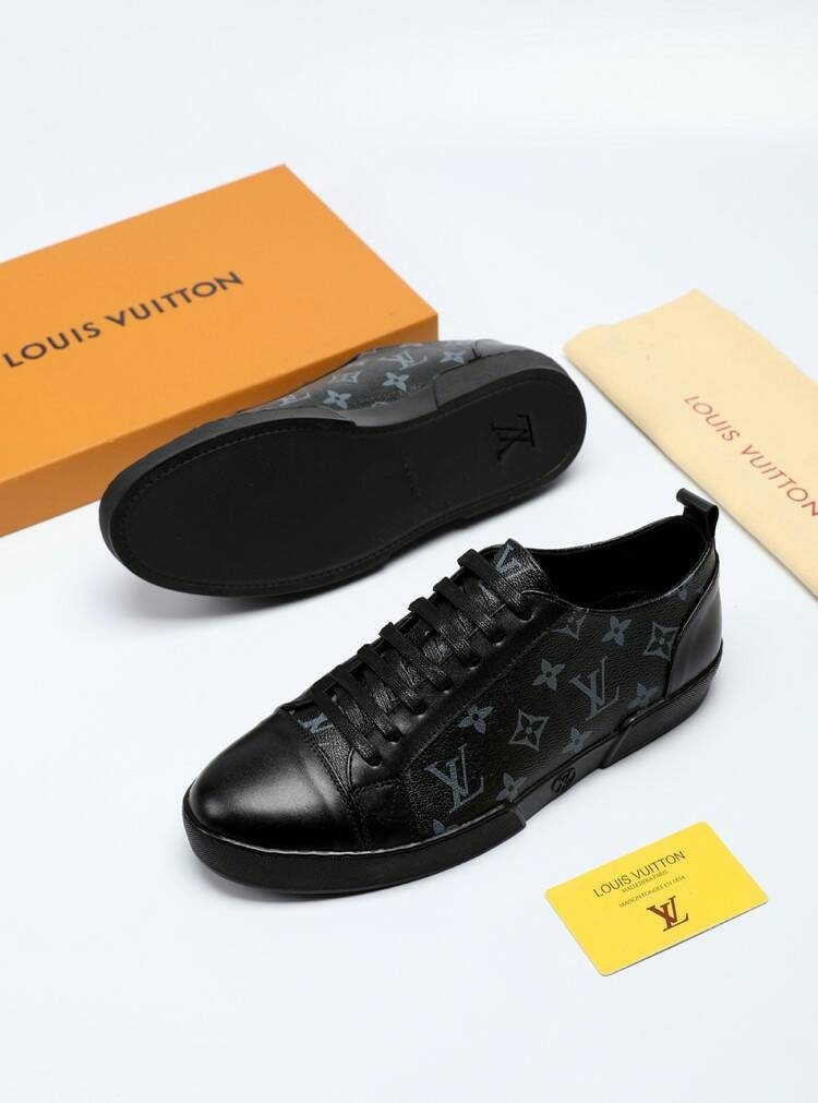 Louis Vuitton Monogram Panel Sneakers — front